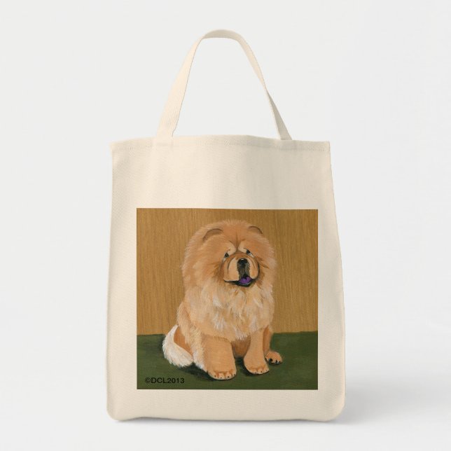 chow grocery tote bag (Front)