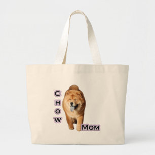 Chow Mum 4 Large Tote Bag