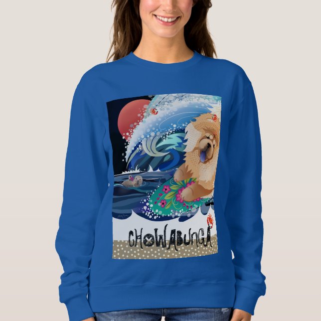 CHOWABUNGA - Chow  - best on dark shirts or white (Front)