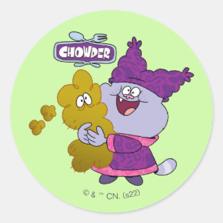 Chowder and Kimchi Classic Round Sticker