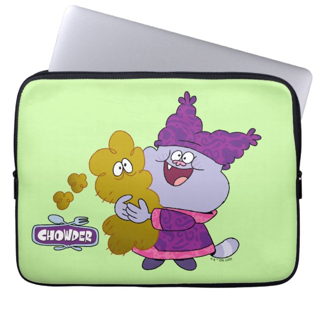Chowder and Kimchi Laptop Sleeve (Front)