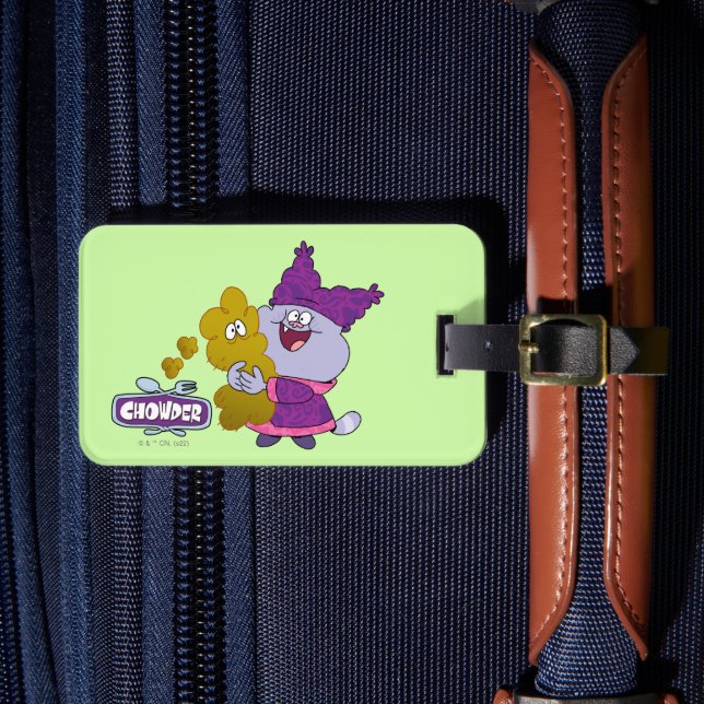 Chowder and Kimchi Luggage Tag (Front Insitu 4)
