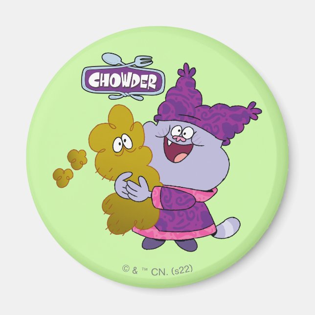 Chowder and Kimchi Magnet (Front)