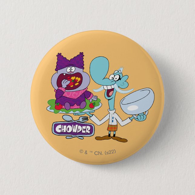 Chowder and Mung Daal 6 Cm Round Badge (Front)