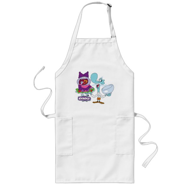 Chowder and Mung Daal Long Apron (Front)