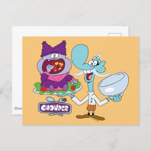 Chowder and Mung Daal Postcard