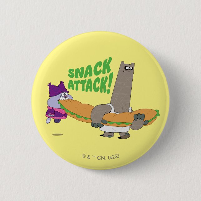 Chowder and Shnitzel 6 Cm Round Badge (Front)