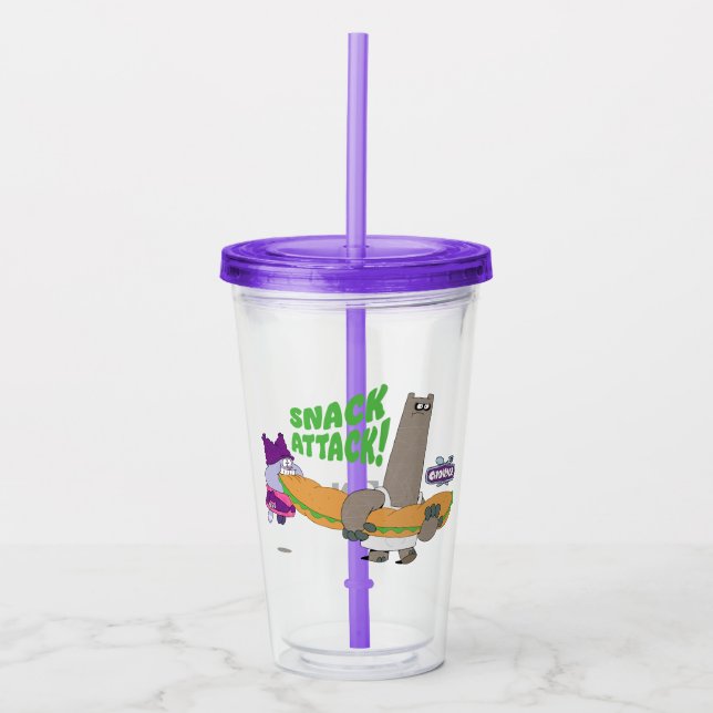 Chowder and Shnitzel Acrylic Tumbler (Front)