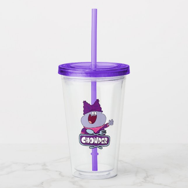 Chowder Waving Acrylic Tumbler (Front)
