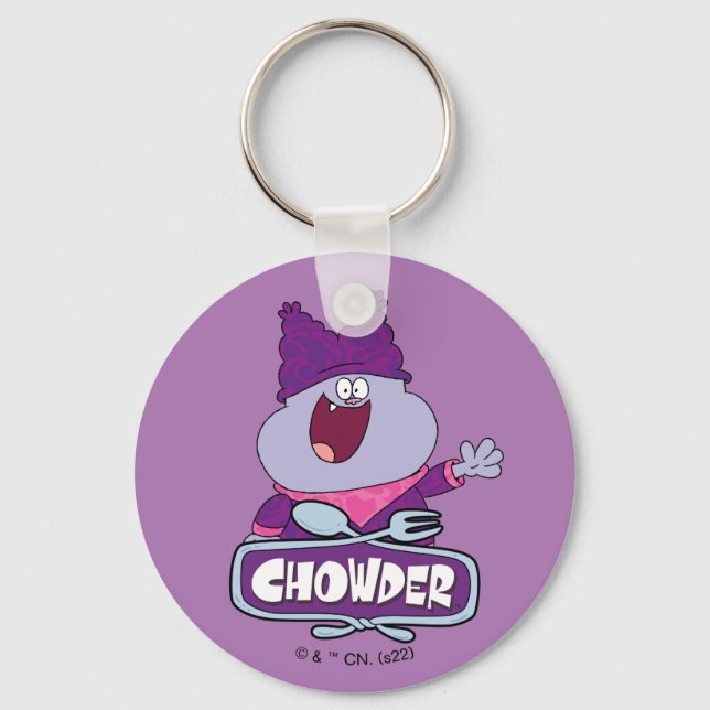 Chowder Waving Key Ring (Front)