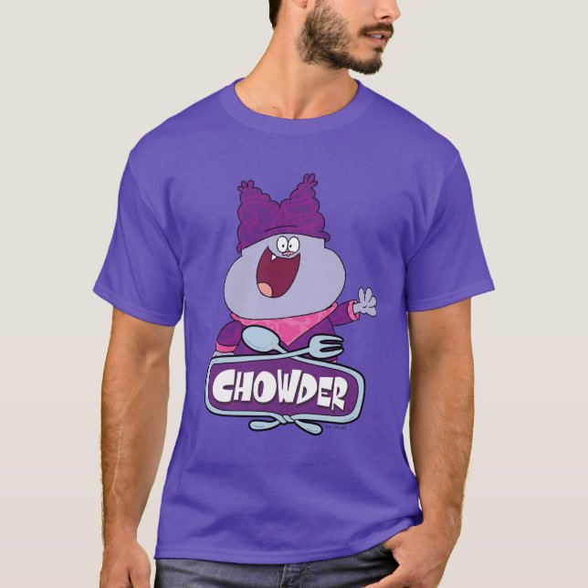 Chowder Waving T-Shirt (Front)