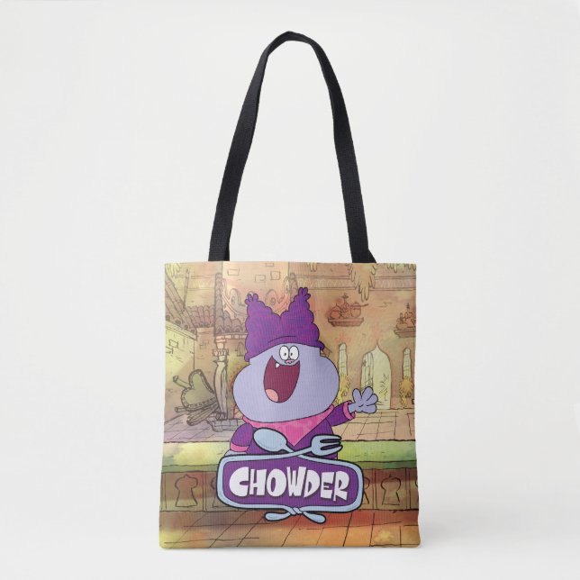 Chowder Waving Tote Bag (Front)