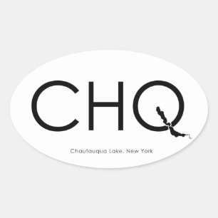 CHQ Oval Sticker