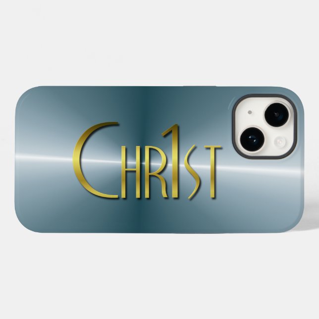 Chr1st - Dark Brushed Metal Case-Mate iPhone Case (Back (Horizontal))