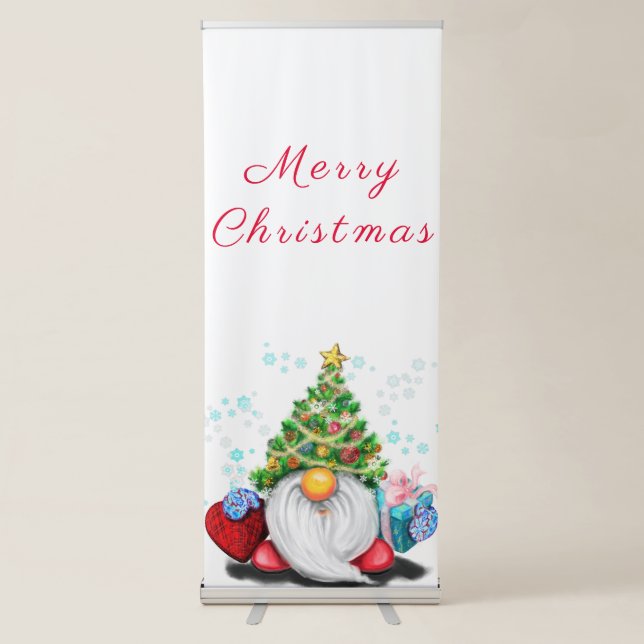Chriastmas Gnome Retractable Banner (Front)