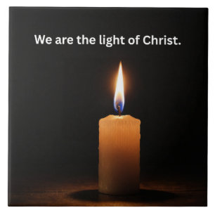 Chriatian encouragement flame of faith. tile