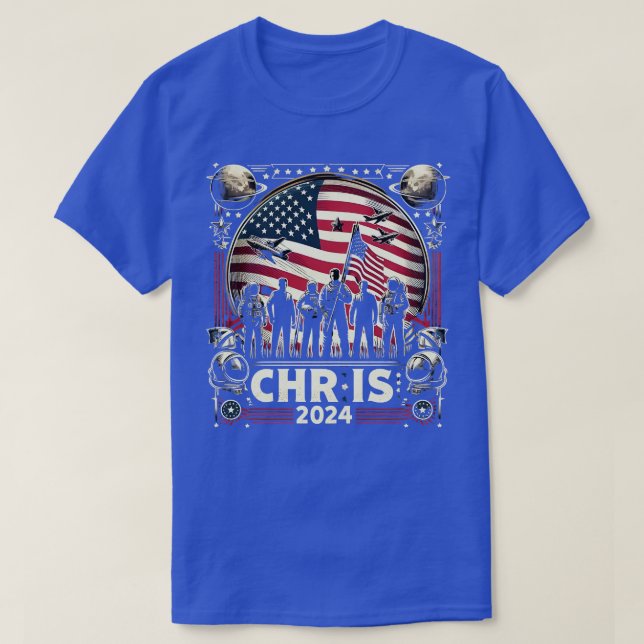 Chris 2024 Chris Personalised First Name For Men T-Shirt (Design Front)