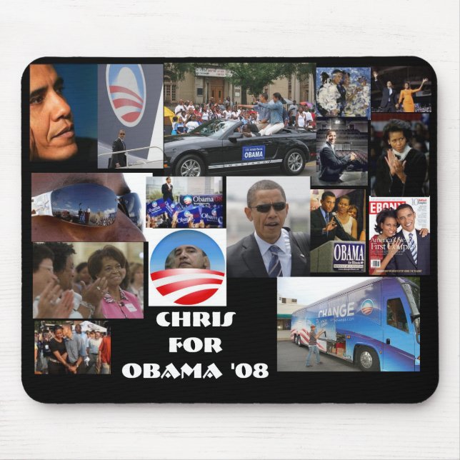 Chris 4 OBAMA Mouse Mat (Front)