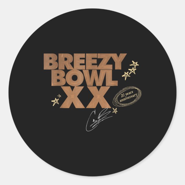 Chris Breezy Xx 2025 _1  Classic Round Sticker (Front)
