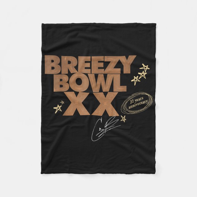 Chris Breezy Xx 2025  Fleece Blanket (Front)