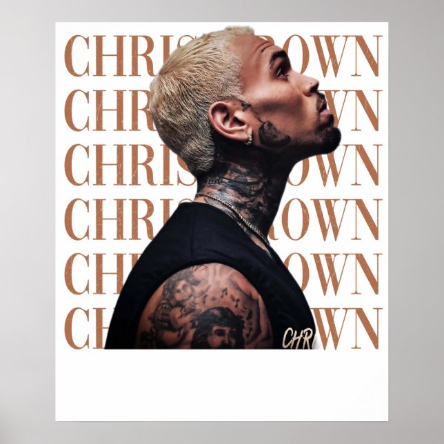 Chris Brown Text  Poster (Front)