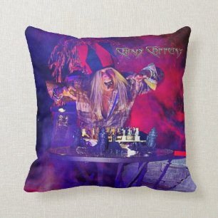 Chris Caffery Jester with Chessboard Cushion