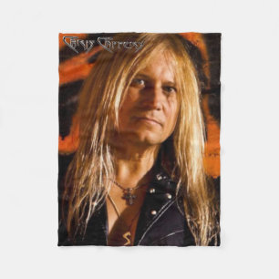 Chris Caffery Portrait Colour Fleece Blanket