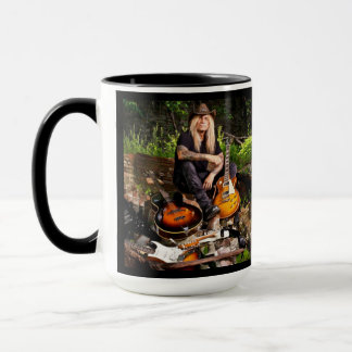 Chris Caffery Sitting with Guitars Mug