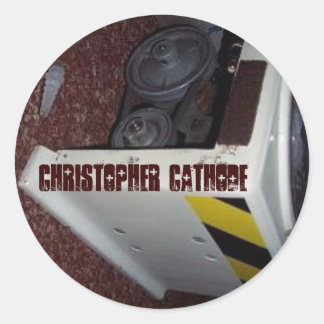 Chris Cathode/PE-7 round decal (small) Classic Round Sticker