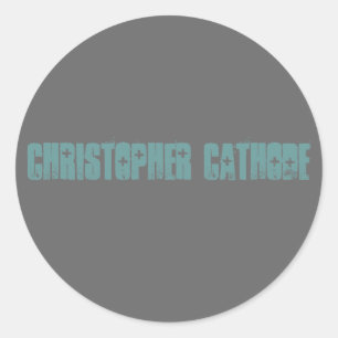 Chris Cathode round decal (small) Classic Round Sticker
