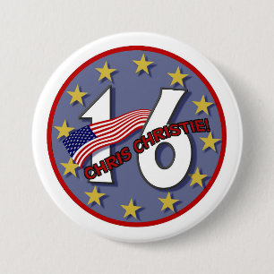 Chris Christie '16 7.5 Cm Round Badge