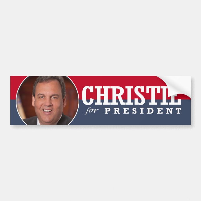 CHRIS CHRISTIE 2016 BUMPER STICKER (Front)