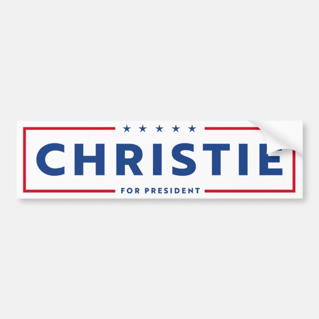 CHRIS CHRISTIE 2024 BUMPER STICKER (Front)