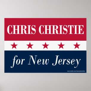 Chris Christie for New Jersey Poster