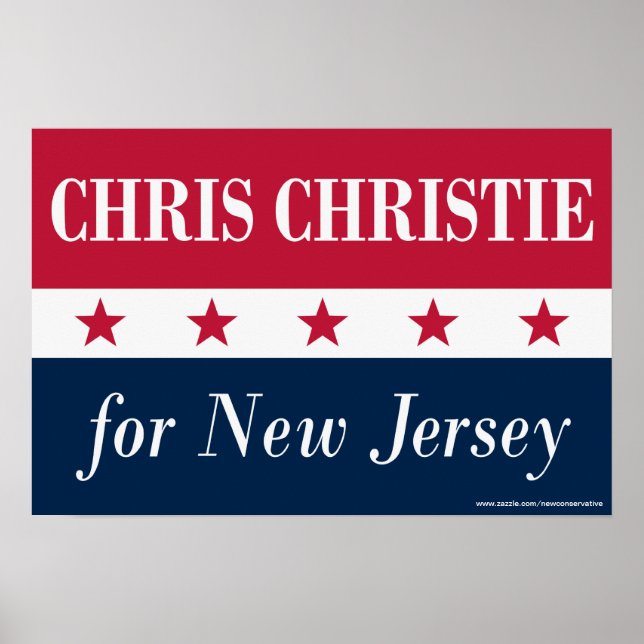 Chris Christie for New Jersey Poster (Front)