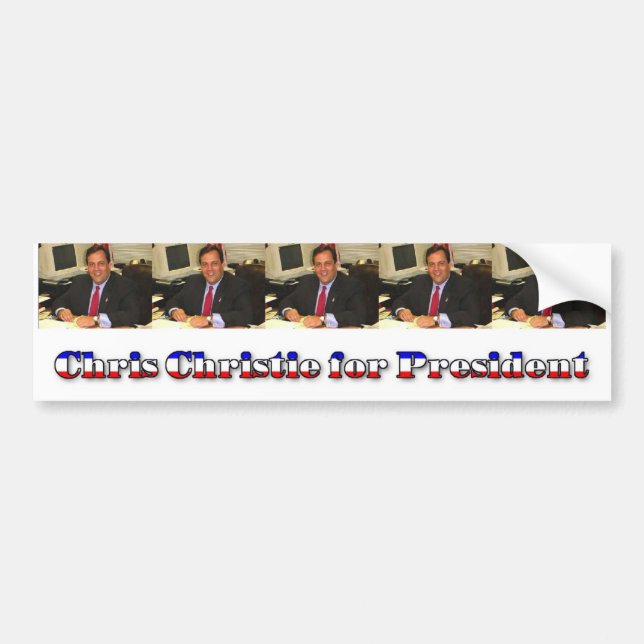 Chris Christie for President Bumper Sticker (Front)