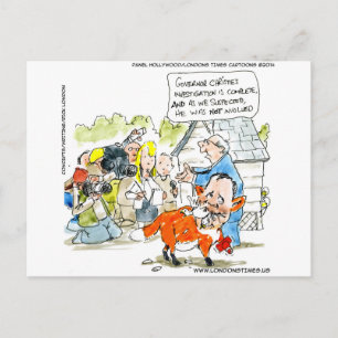 Chris Christie Like A Fox Funny Postcard