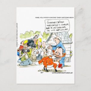 Chris Christie Like A Fox Funny Postcard