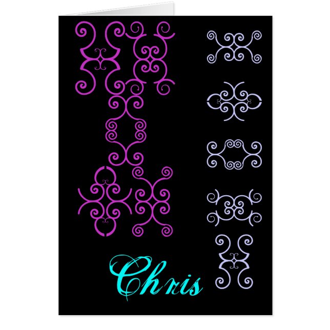 Chris Designer Name IX Card (Front)