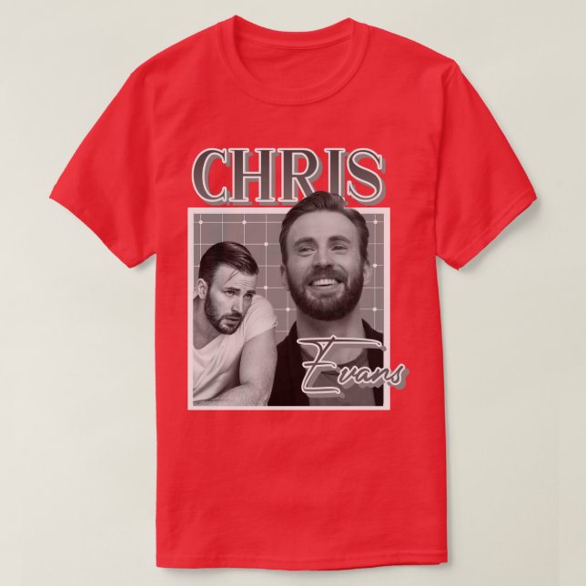 Chris Evans Vintage T-Shirt (Design Front)