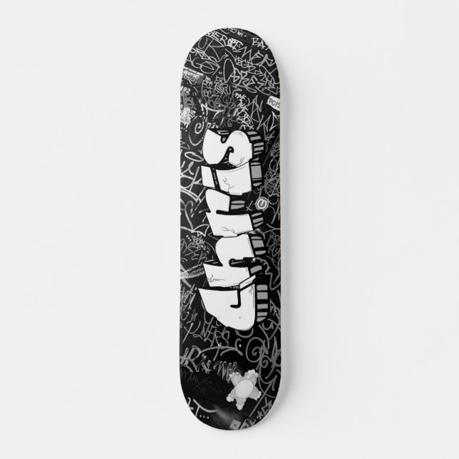 Chris Graffiti Custom Personalised Cool Skateboard (Front)