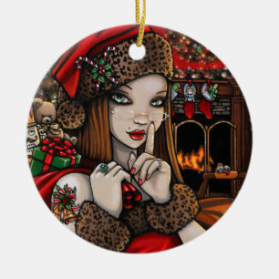 Chris Happy Holidays Traditional Christmas  Ceramic Tree Decoration