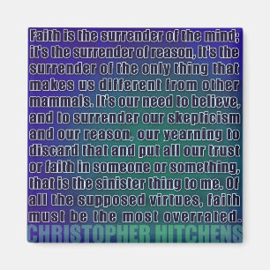 Chris Hitchens Surrender of Reason (Blues) Magnet
