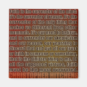 Chris Hitchens Surrender of Reason (Reds) Magnet