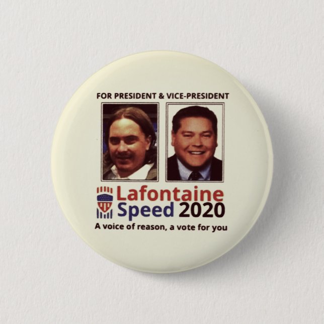 Chris Lafontaine for president 2020 6 Cm Round Badge (Front)