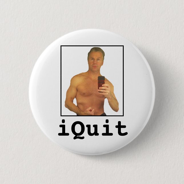 Chris Lee: iQuit 6 Cm Round Badge (Front)