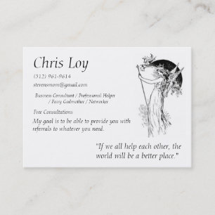 Chris Loy Fairy Godmother Business Card
