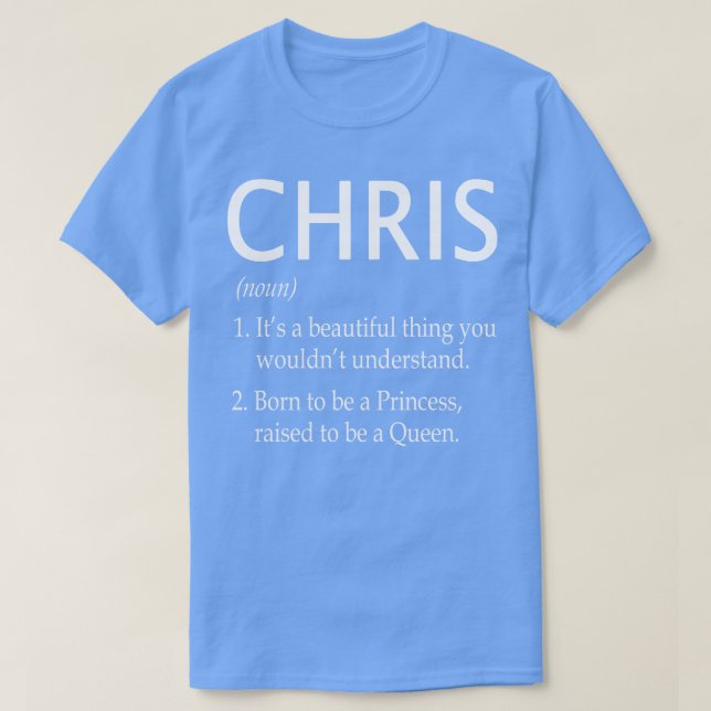 Chris Name Gift 66 T-Shirt (Design Front)