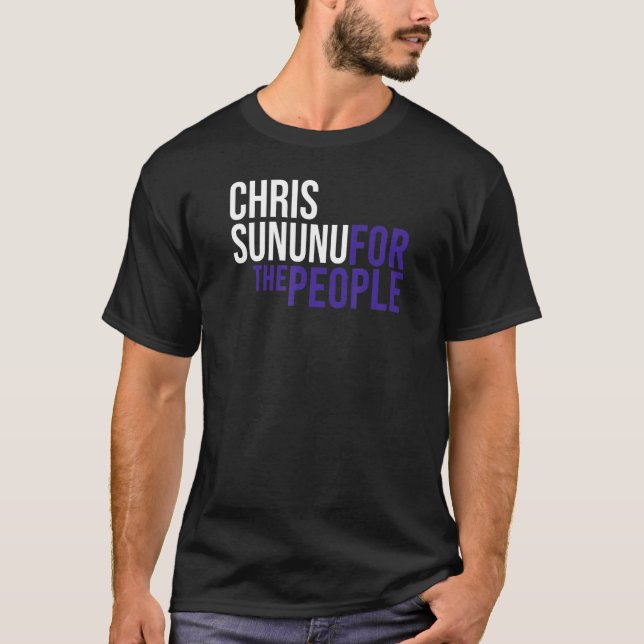 Chris Sununu For The People Pro Republican Patriot T-Shirt (Front)