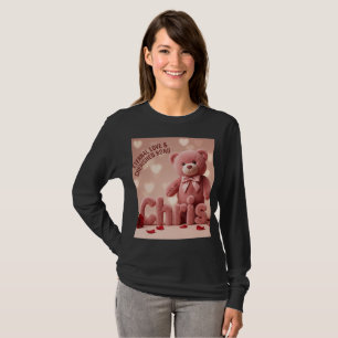 Chris Teddy Bear Love Long Sleeve T-Shirt